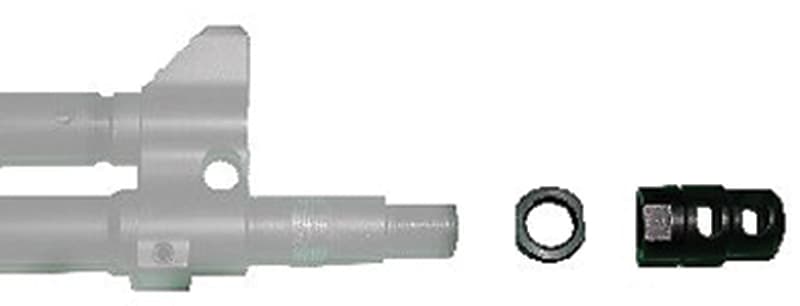 Kel-Tec PLRSU582 PLR-22 Muzzle Brake Kit Black Steel with 1/2"-28 tpi Threads for 22 LR Kel-Tec PLR-16