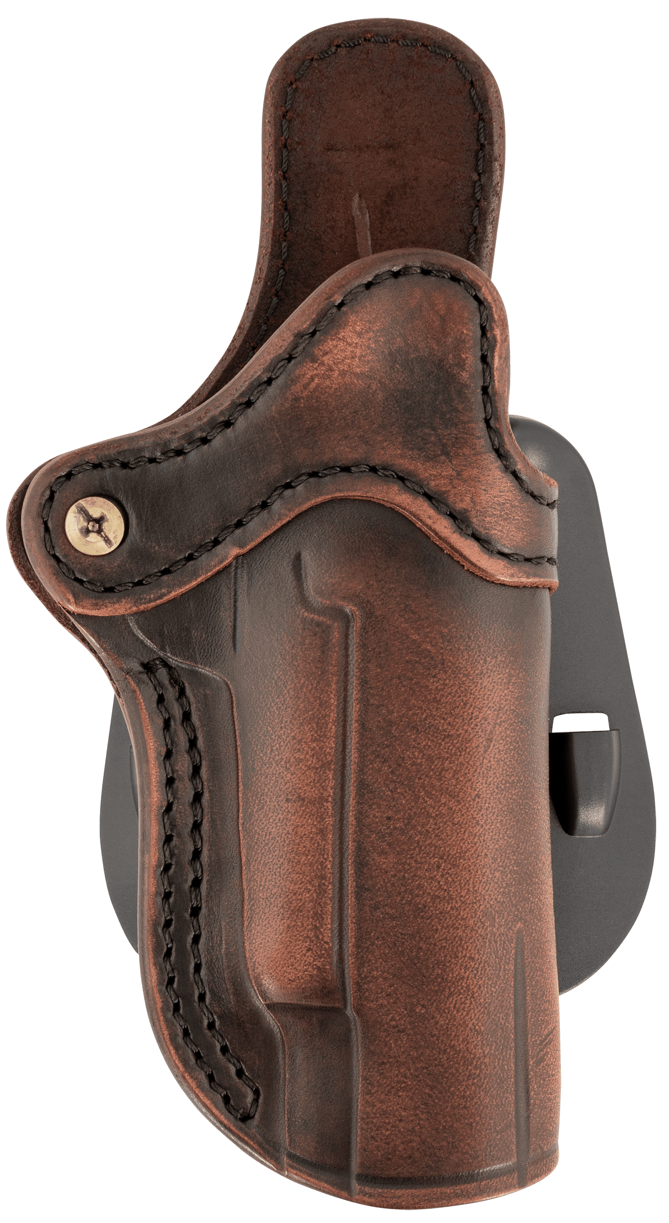 1791 Gunleather ORPDH1VTGR Paddle Holster Optic Ready OWB Size 01 Vintage Leather Paddle Fits 4-5" 1911 Right Hand