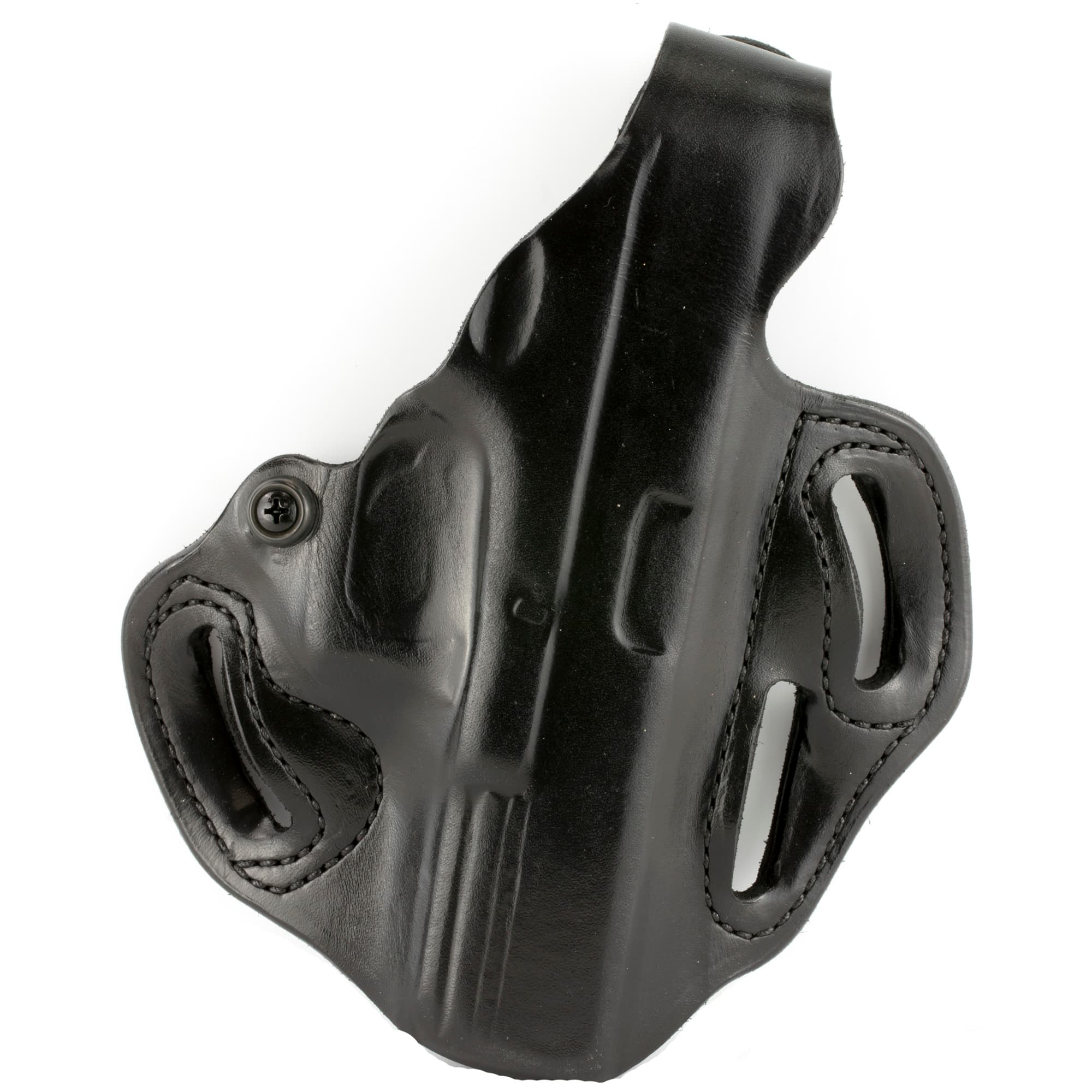 DeSantis Gunhide 001BAB2Z0 Thumb Break Scabbard OWB Black Leather Belt Slide Fits Glock 17 Fits Glock 22 Fits Glock 31 Right Hand