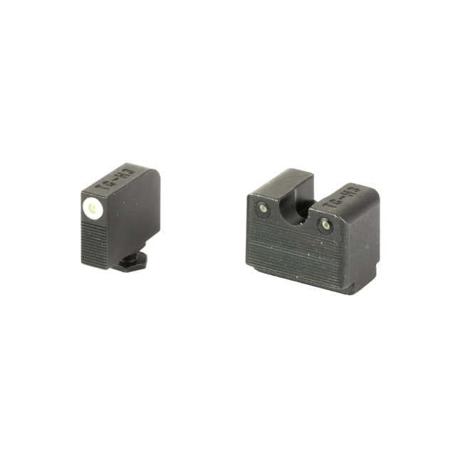 TruGlo TGTG231G3MW Tritium Pro Black | Green Tritium White Outline Front Sight Green Tritium Rear Sight