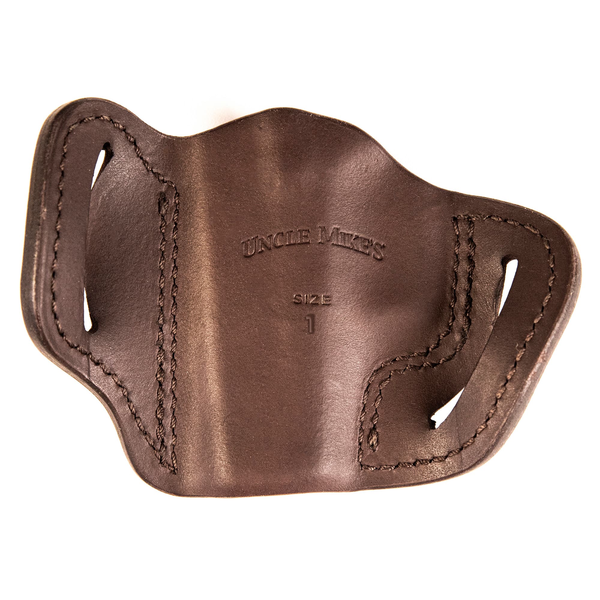 Uncle Mikes-leather(1791) UMOWB1BRWR Outside The Waistband OWB Size 01 Brown Leather Belt Slide Fits Springfield Hellcat Right Hand