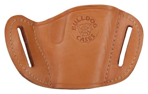 Bulldog MLTL Molded OWB Tan Leather Belt Slide Fits Glock Fits Ruger P85 Fits S&W M&P 40 Right Hand