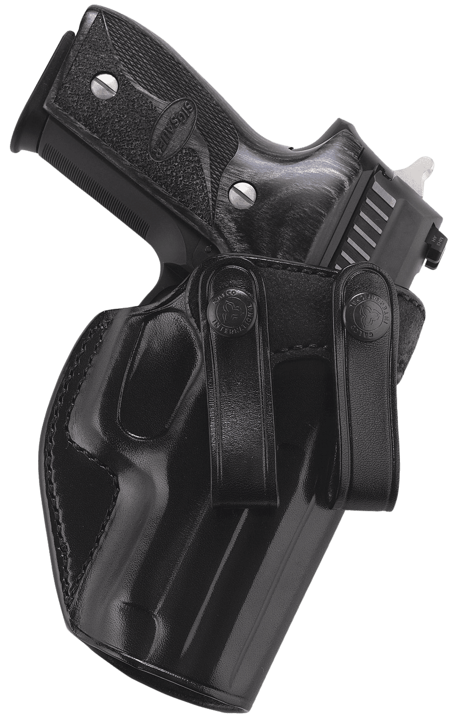 Galco SUM838B Summer Comfort IWB Black Leather Belt Loop Fits Glock 42/Sig P365 SAS/STD/.380 Right Hand