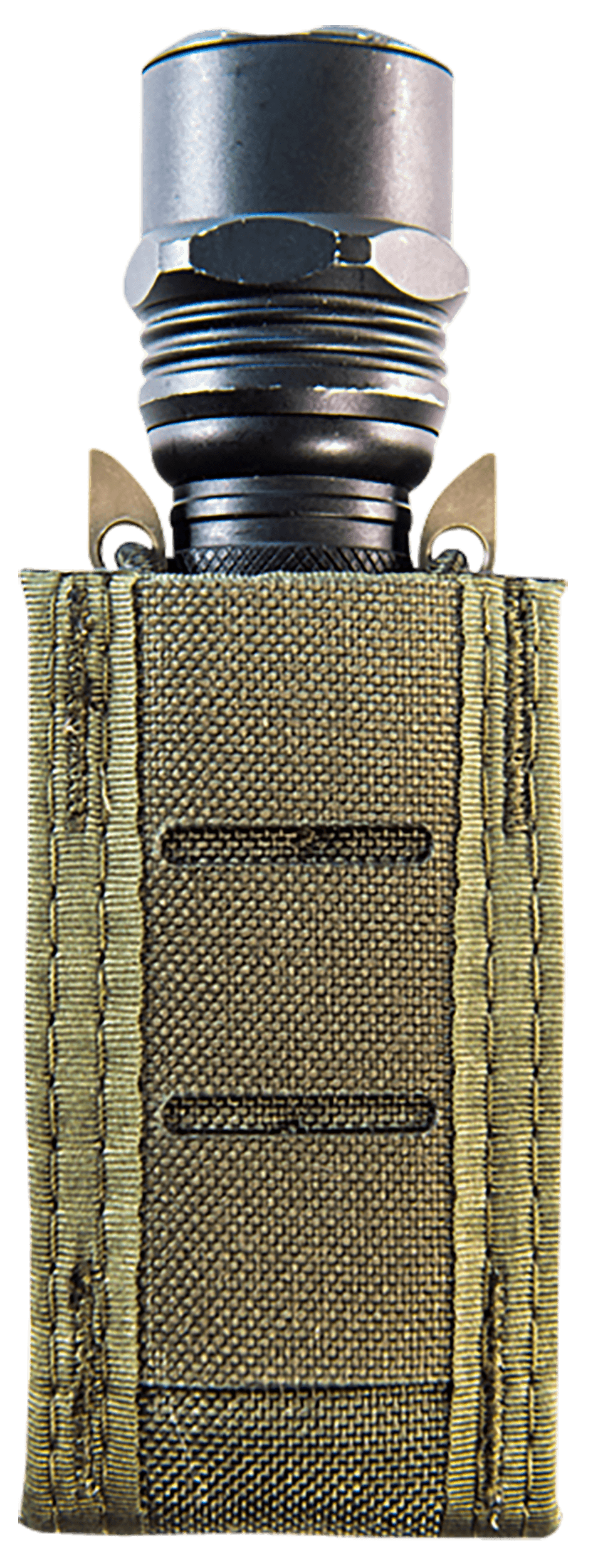 High Speed Gear 41PT00OD TACO Duty Single Pistol Mag, OD Green Nylon with MOLLE Exterior, Fits MOLLE & 2" Belt