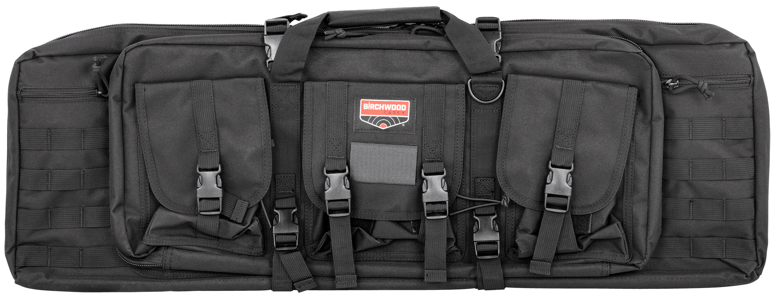 Birchwood Casey RBG36 Single Gun Case 36" Black 600D Polyester w/ Padded Straps/3 Large Storage Pockets & Dual Zippered Storage