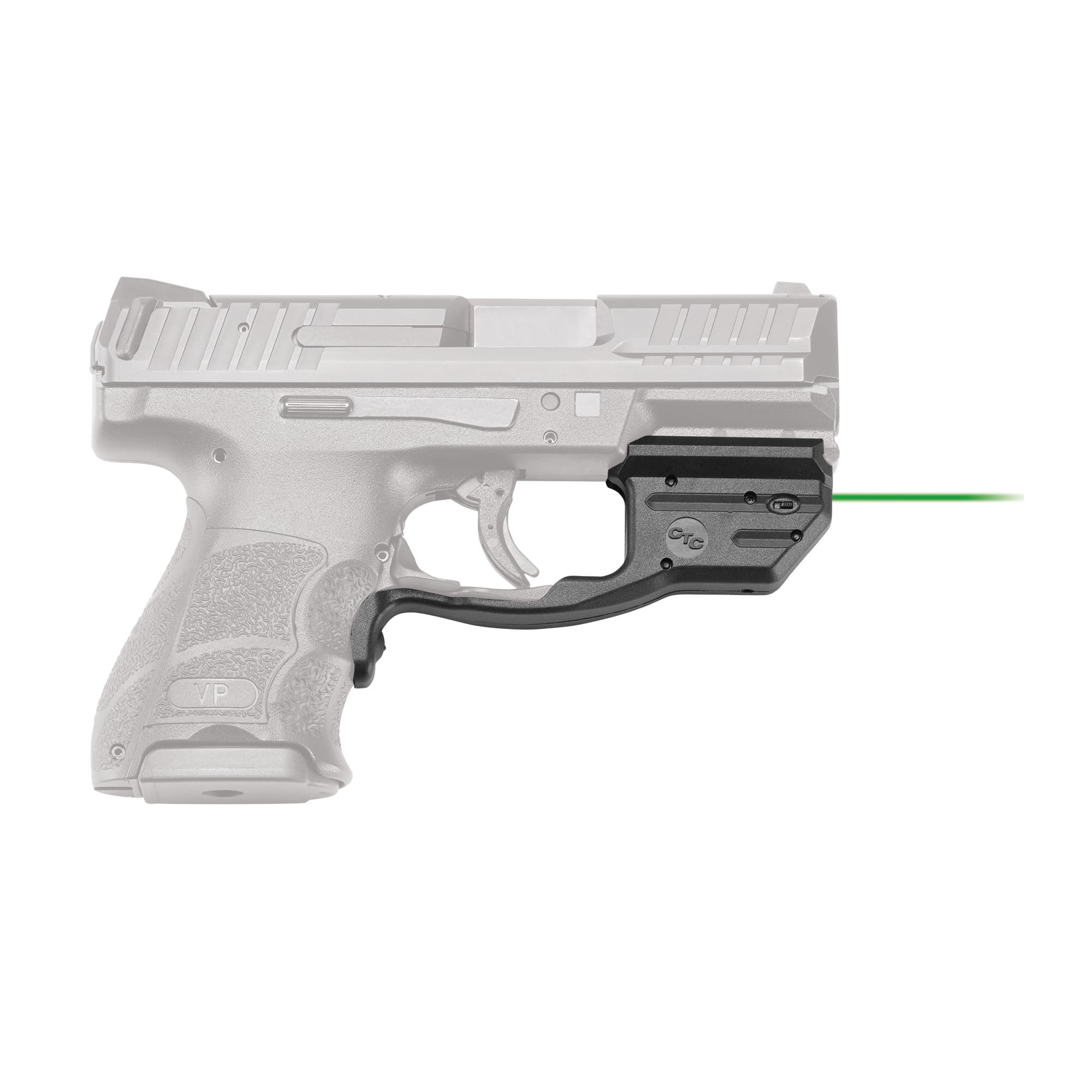 Crimson Trace 0165901 LG-499 Green Laserguard Black Heckler & Koch VP9/VP9SK/VP40