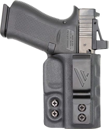 Versacarry OBE111G19 Obsidian Essential IWB Black Polymer Belt Clip Fits Glock 19 Ambidextrous
