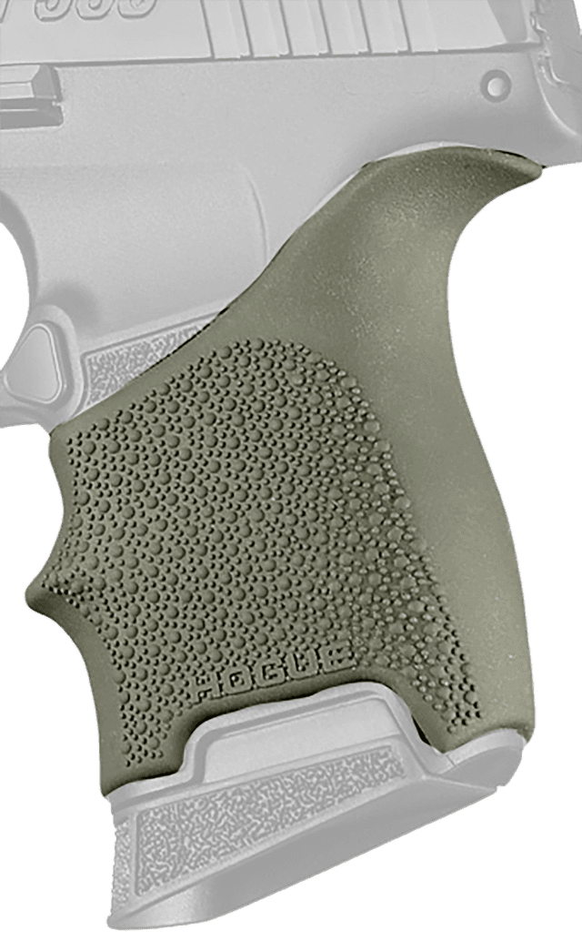 Hogue Handall Beavertail Grip Sleeve Od Green Rubber for Handgun Grips