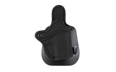 1791 Gunleather ORPDHCSBLR Paddle Holster Optic Ready OWB Size Compact Black Leather Compatible w/Glock 43/Taurus GX4/Sig P365, Paddle Mount, Right Hand