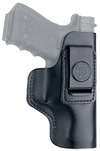 DeSantis Gunhide 031BBD9Z0 Insider OWB Black Leather Belt Clip Compatible w/Ruger LC9/Glock 42/43
