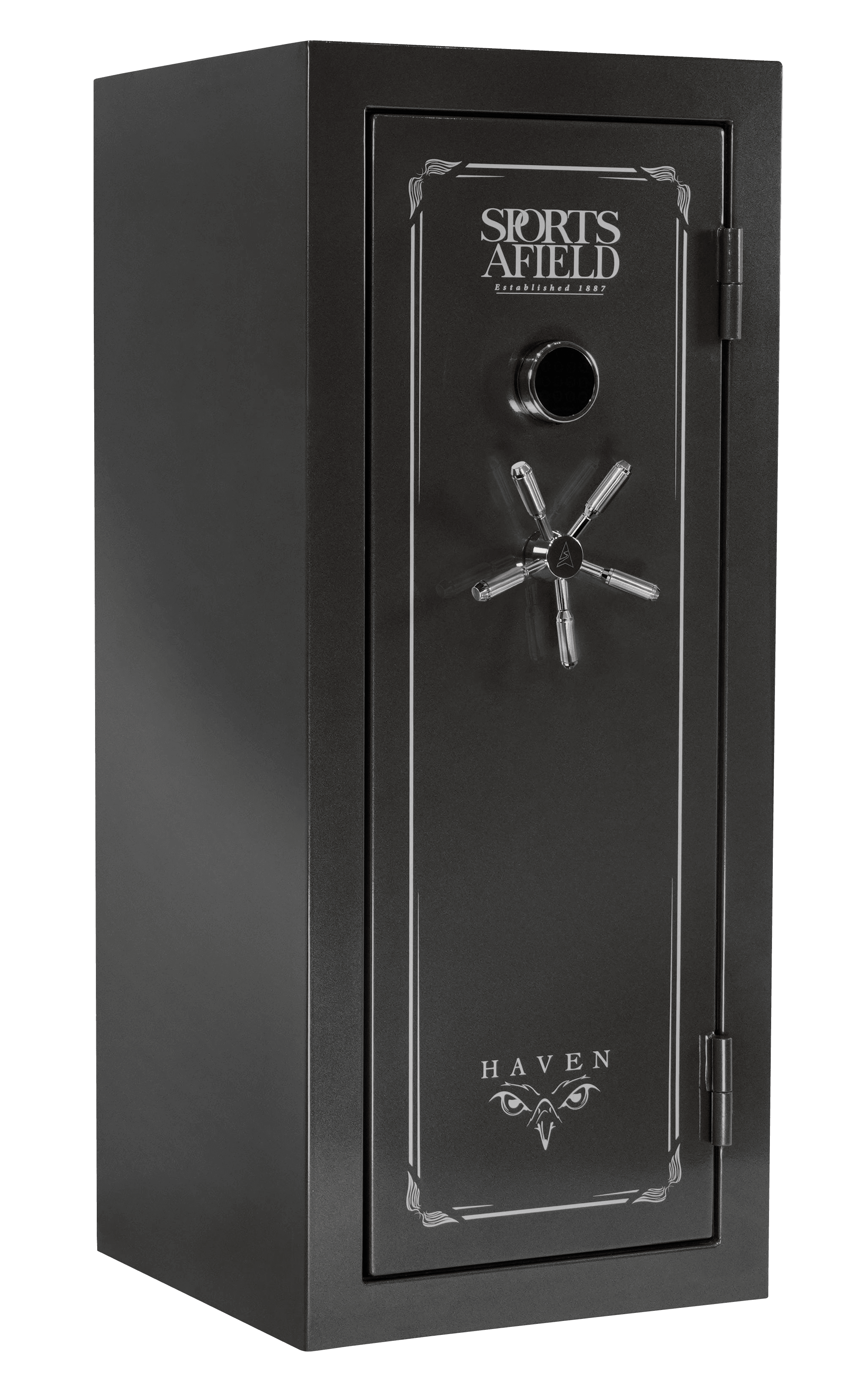 Sports Afield SECSA5925HXS Haven Electronic Keypad/Key Entry Dark Gray Metallic Steel Holds 24 + 4 59" H x 25" W x 24" D Fireproof- Yes
