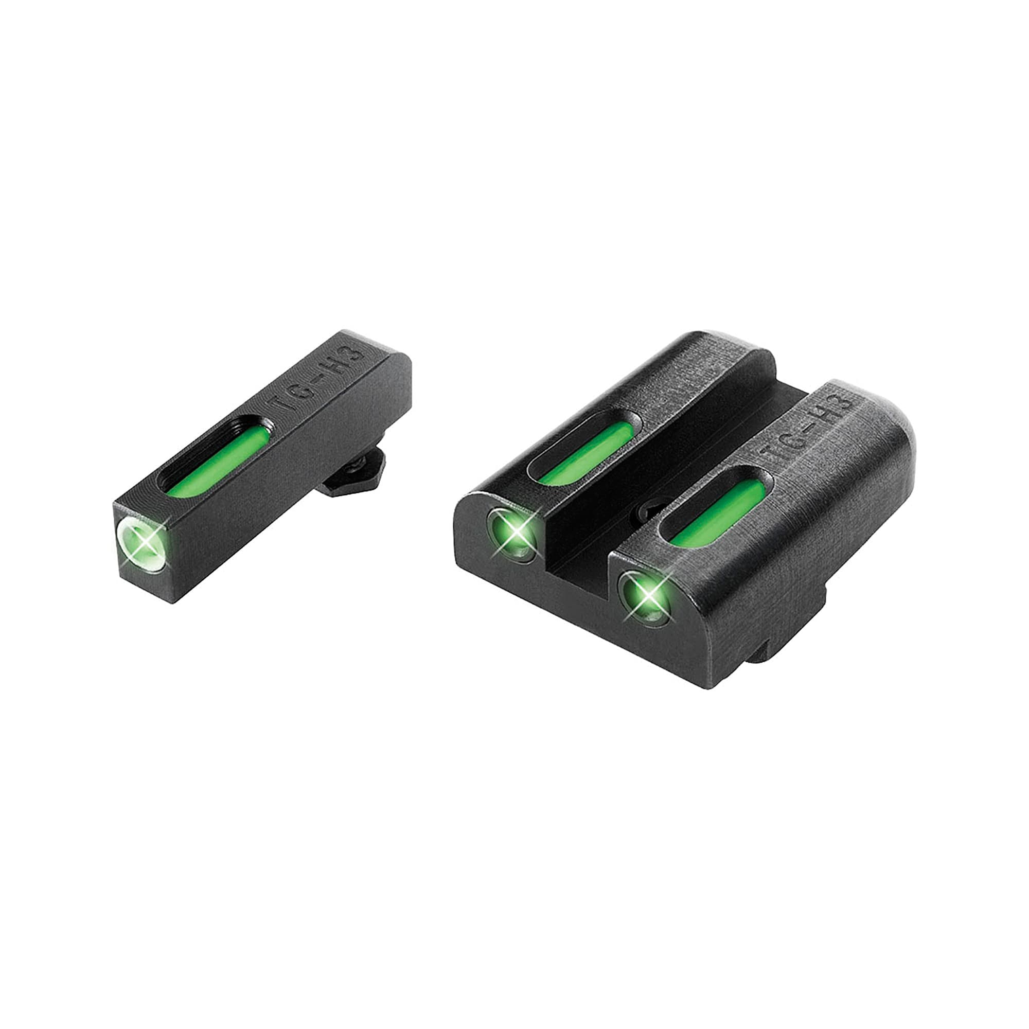 Truglo Tfx Glock High Set Handgun Sights Daytime Nighttime Visibility