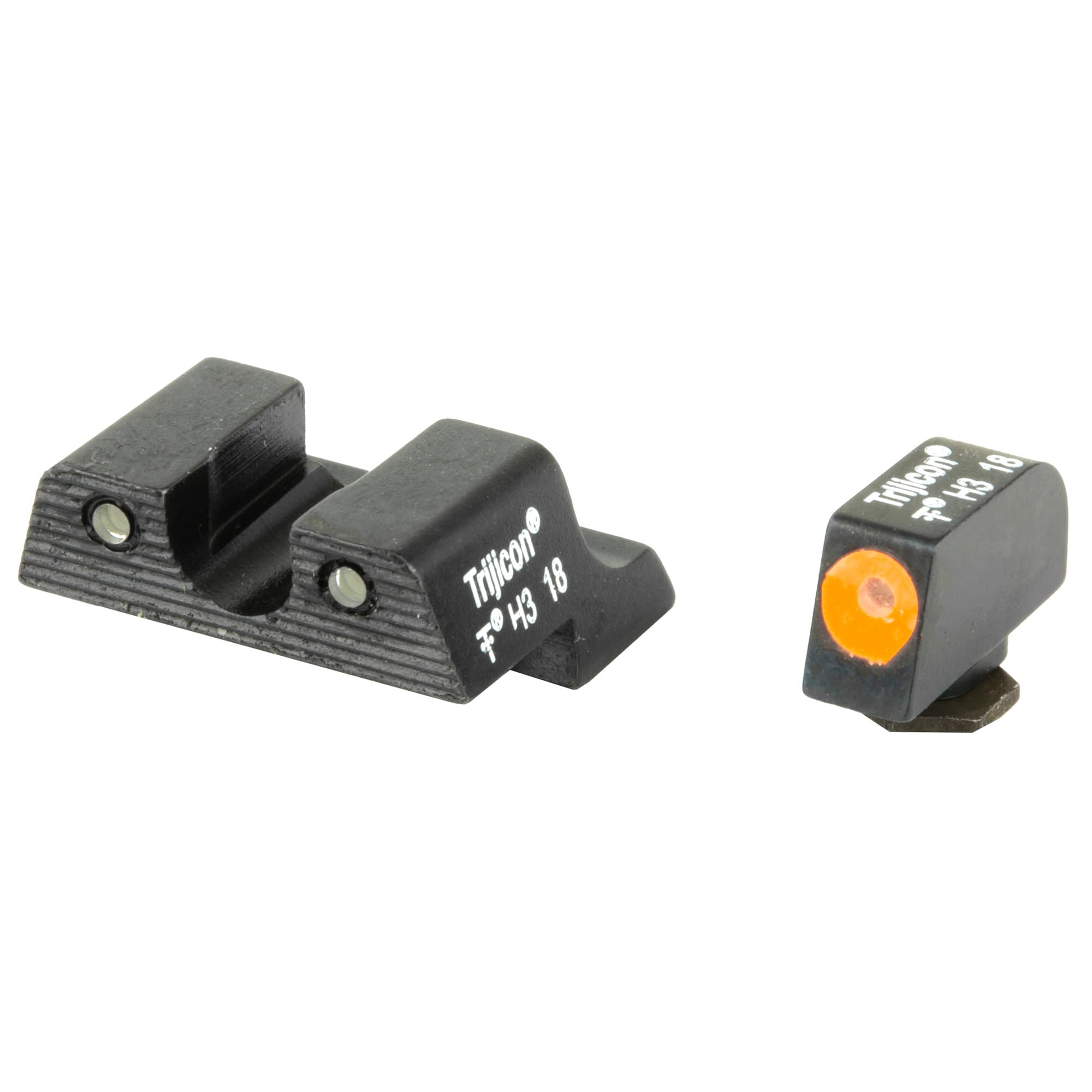 Trijicon HD Night Sights Glock 42/43 Front Green Tritium Orange Outline Rear