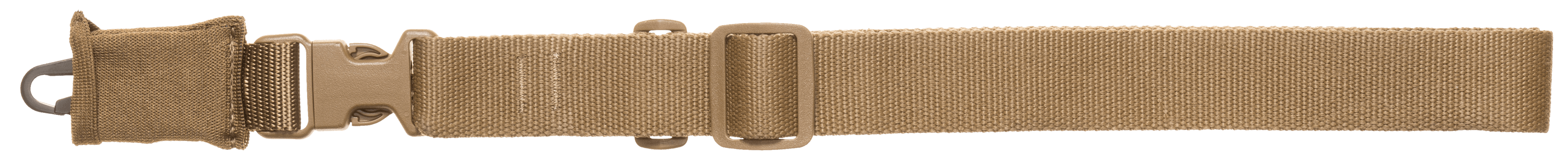 Tacshield T6005CY CQB Sling made of Coyote Webbing with HK Snap Hook & Single-Point Design for Rifle/Shotgun