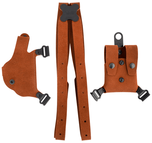 Galco CL2652 Classic Lite 2.0 Shoulder System Size Fits Chest Up To 56" Natural Leather Shoulder Fits S&W M&P Shield Fits S&W M&P Shield Plus Fits S&W M&P Shield 2.0 Right Hand