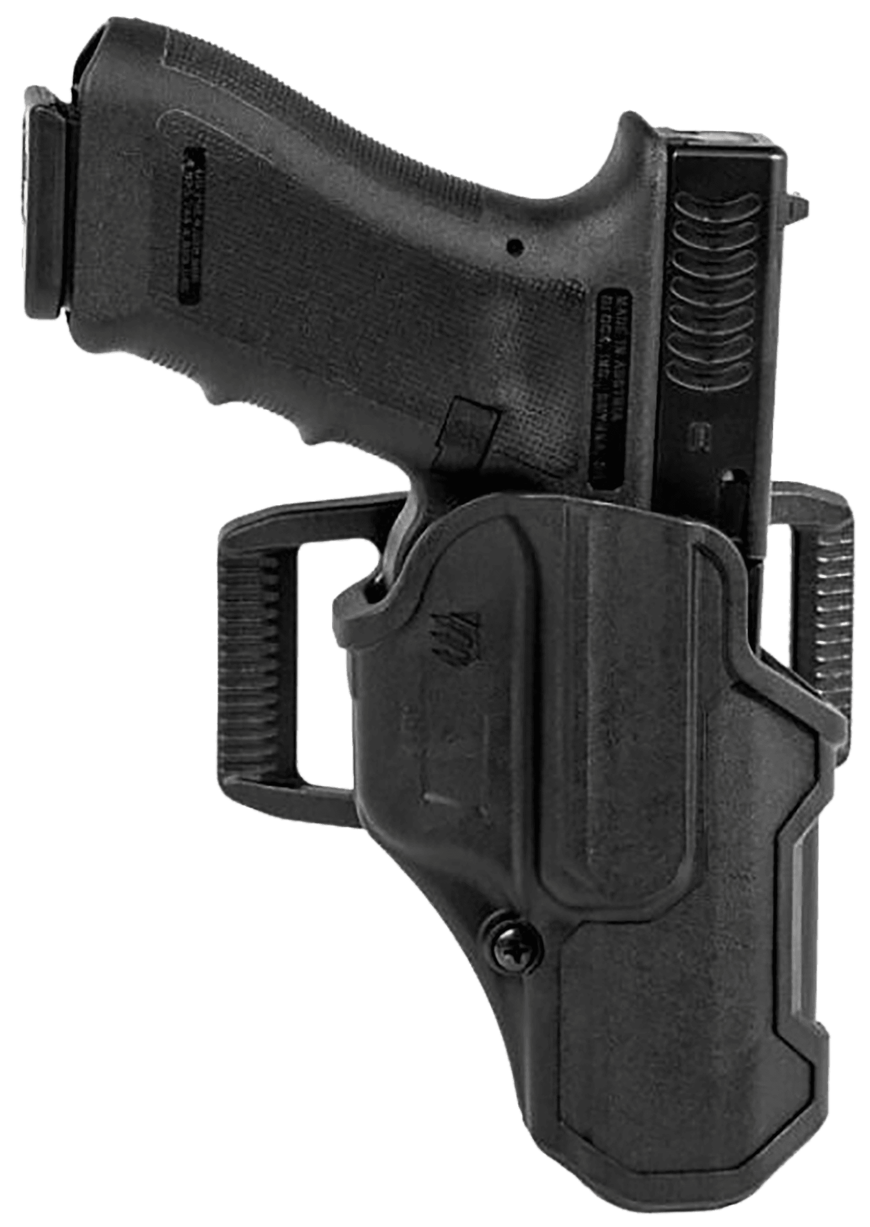 Blackhawk 410703BKR T-Series L2C Non-Light Bearing OWB Black Polymer Belt Slide Fits Colt 1911 w/wo Rail Right Hand