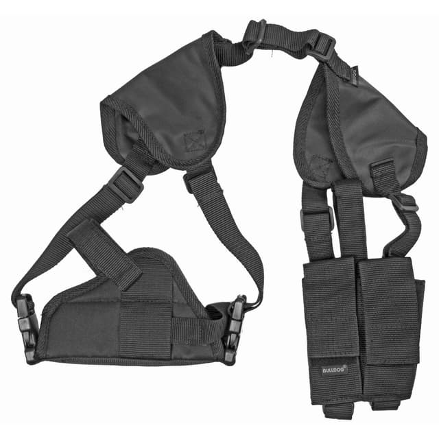Bulldog WSHD7 Deluxe Shoulder Harness Black Nylon Harness Fits Glock 19 Fits 2-4" Barrel Ambidextrous
