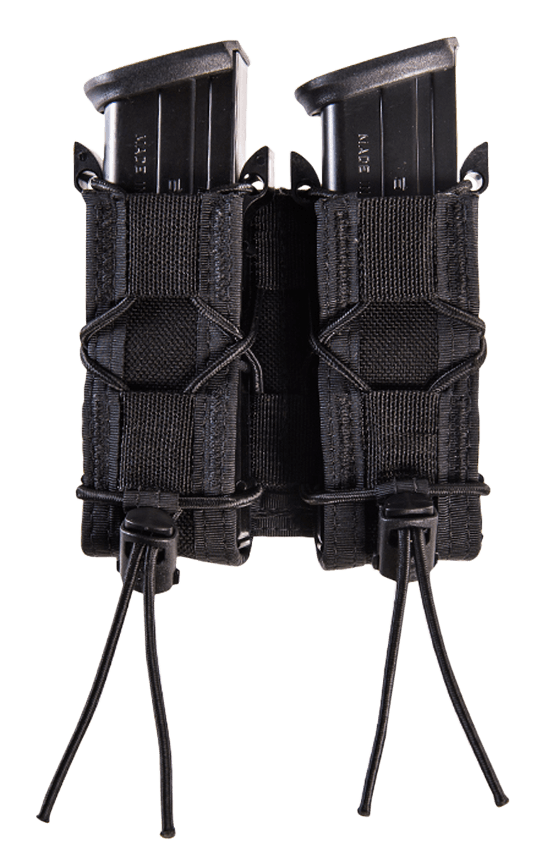 High Speed Gear 13PT12BK TACO Mag Pouch Double Black Nylon Belt Compatible w/ Pistol
