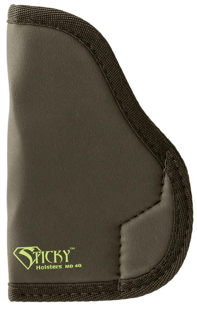 Sticky Holsters LG3 LG-3 Black/Green Latex Free Rubber Fits Glocks up to 4.75" Ambidextrous