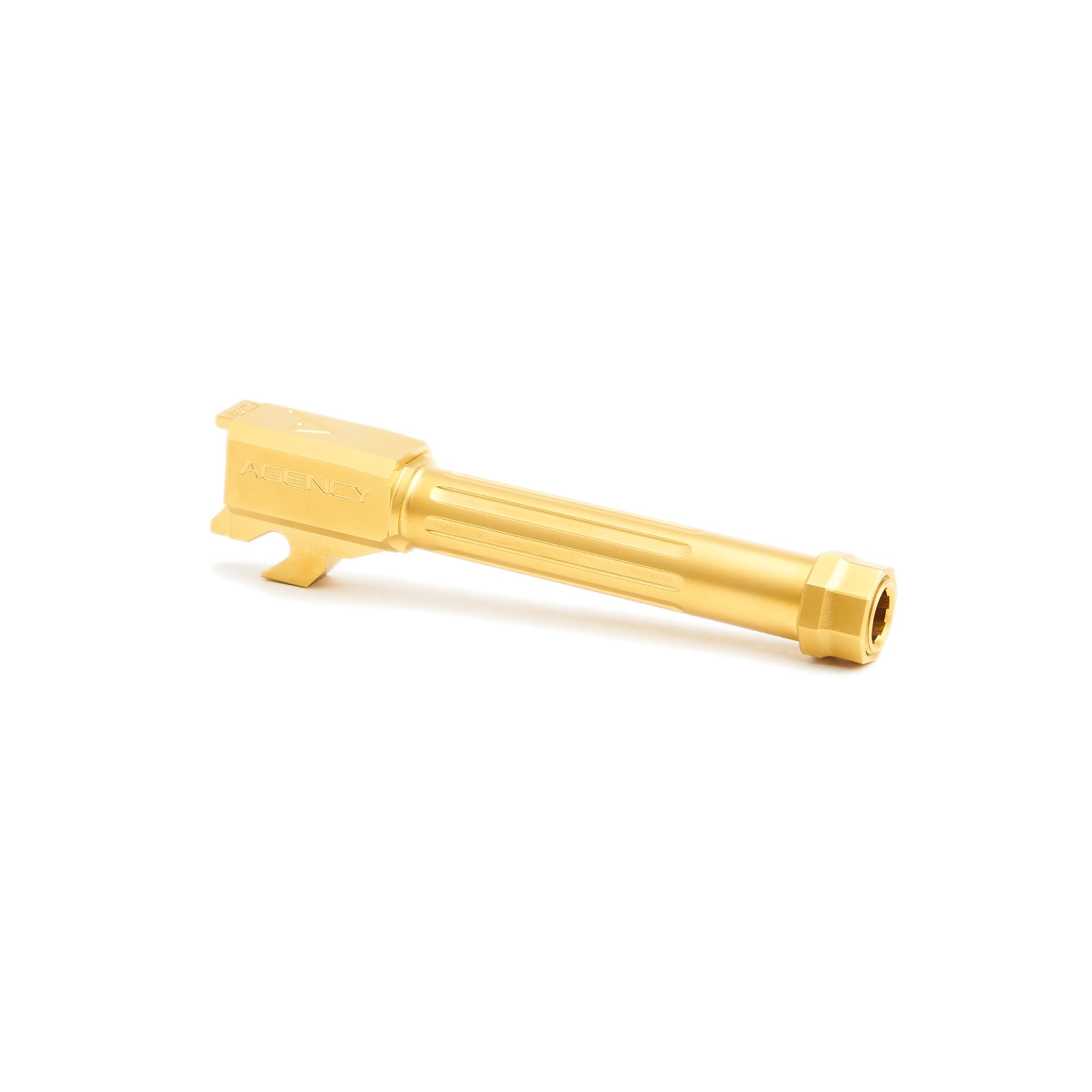 Agency Arms Ml Bbl Flt Thrd for P320c Gld TiN 9mm Barrel Sig P320c Compact