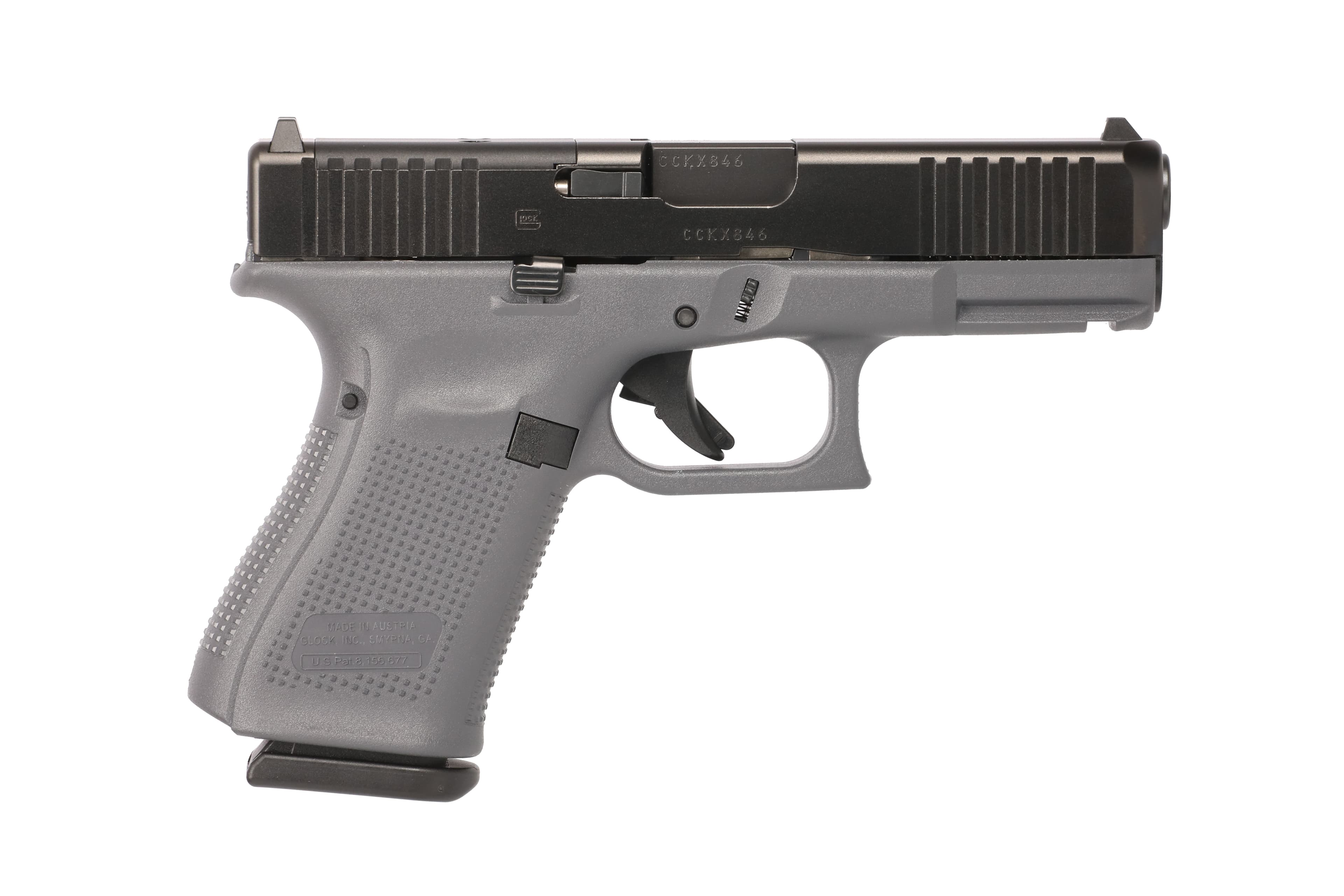 Glock G19 Gen5 Mos 9mm 4.02in 15 Round Gray