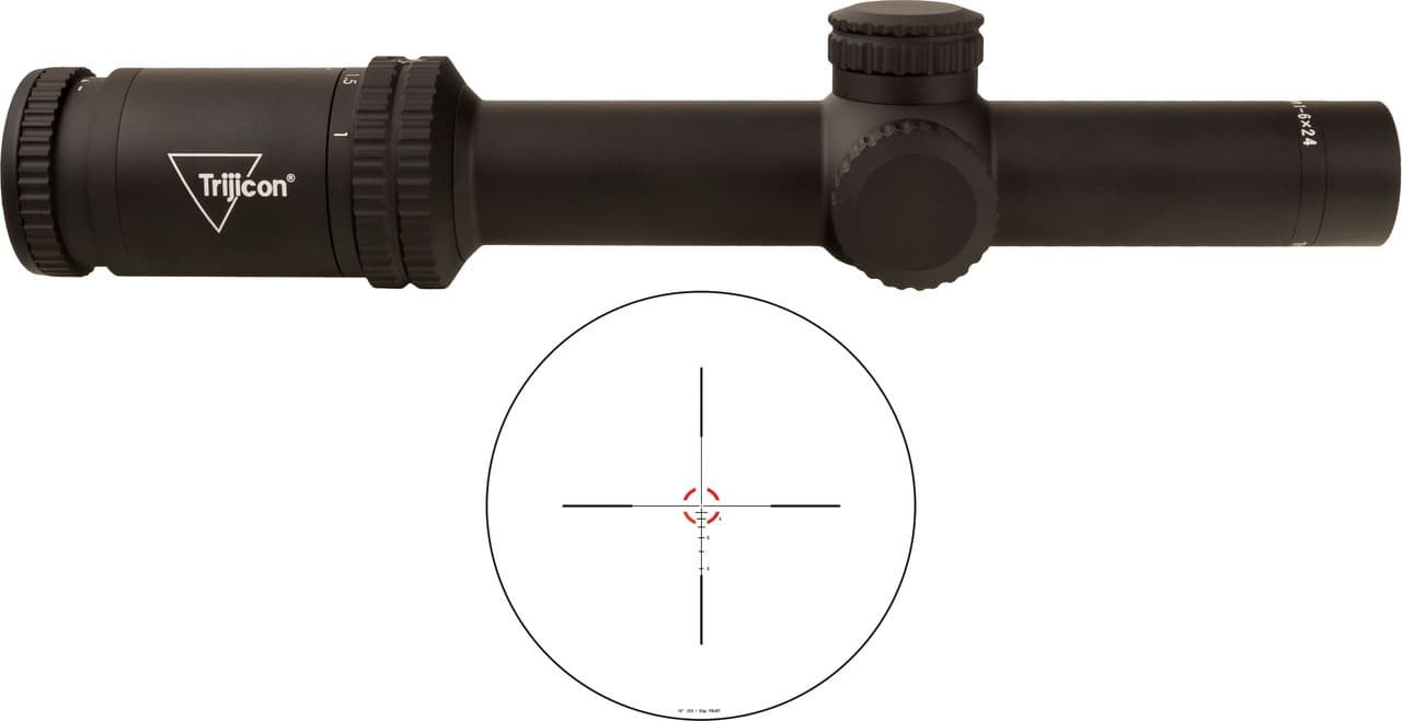 Trijicon Credo 1-6x24 Rifle Scope 30mm Tube Red BDC Segmented Circle .223 55gr Illuminated