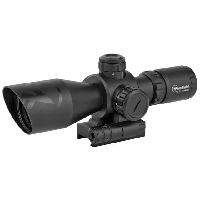 Firefield Barrage 2.5-10x40 Mil-Dot Dual Illuminated Red Green Laser Scope