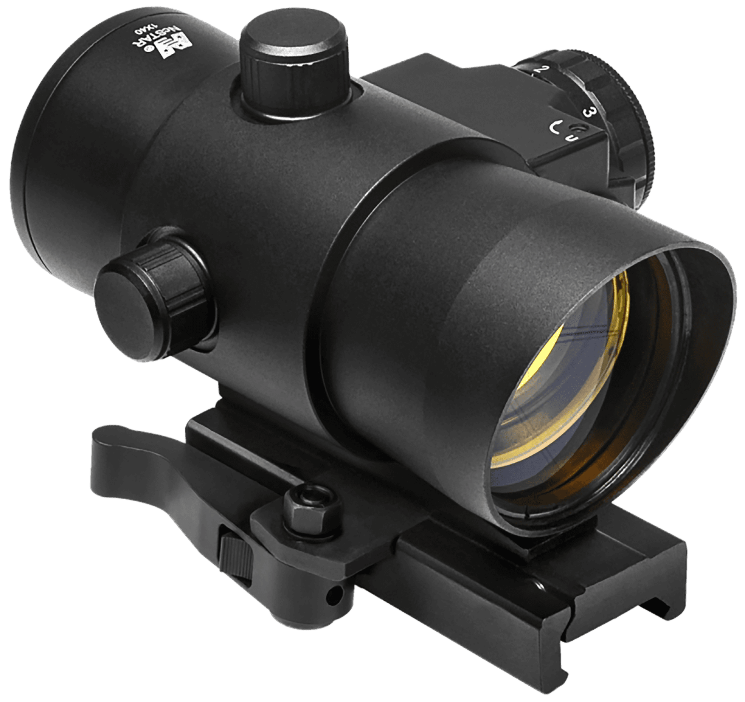 NcStar DLB140R 40mm Red Dot Red Laser 3 MOA Picatinny Mount