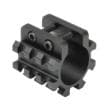 NcStar 12ga Shotgun Tri Rail Weaver Style Mount 1in Mag Tube Aluminum