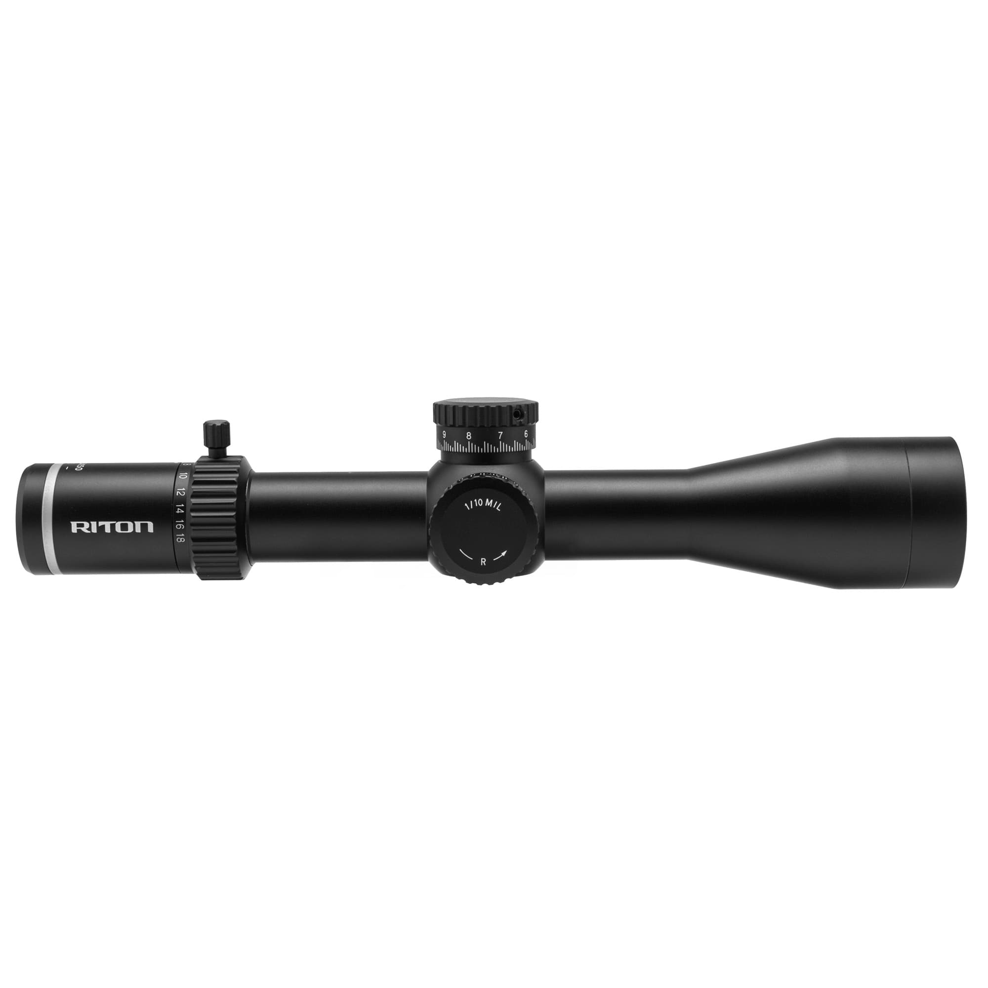 Riton 7 Conquer 3-18x50 Focal Plane Rifle Scope Illuminated Reticle Hd Glass 46 Mrad Zero Stop