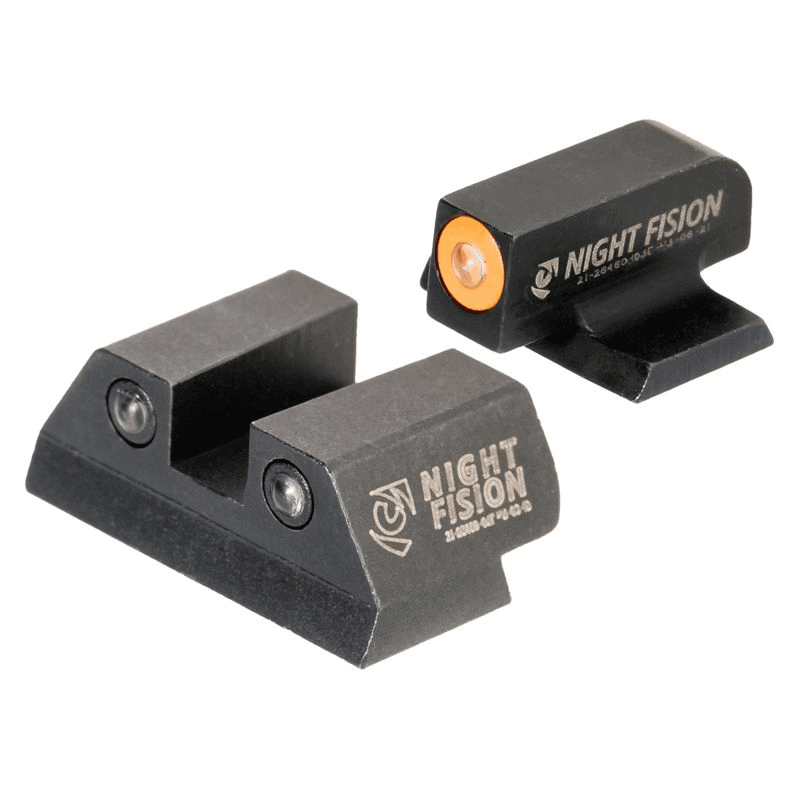 Night Fision Night Sight Set Orange Front Square Notch Rear for FN 509