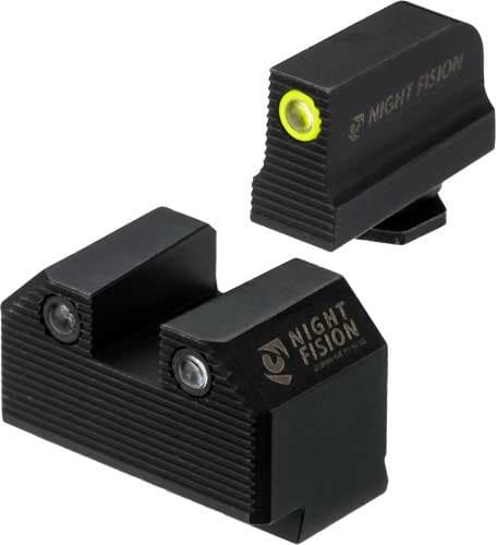 Night Fision Night Sight Set for Glock Optics Ready MOS Yellow Front and Back
