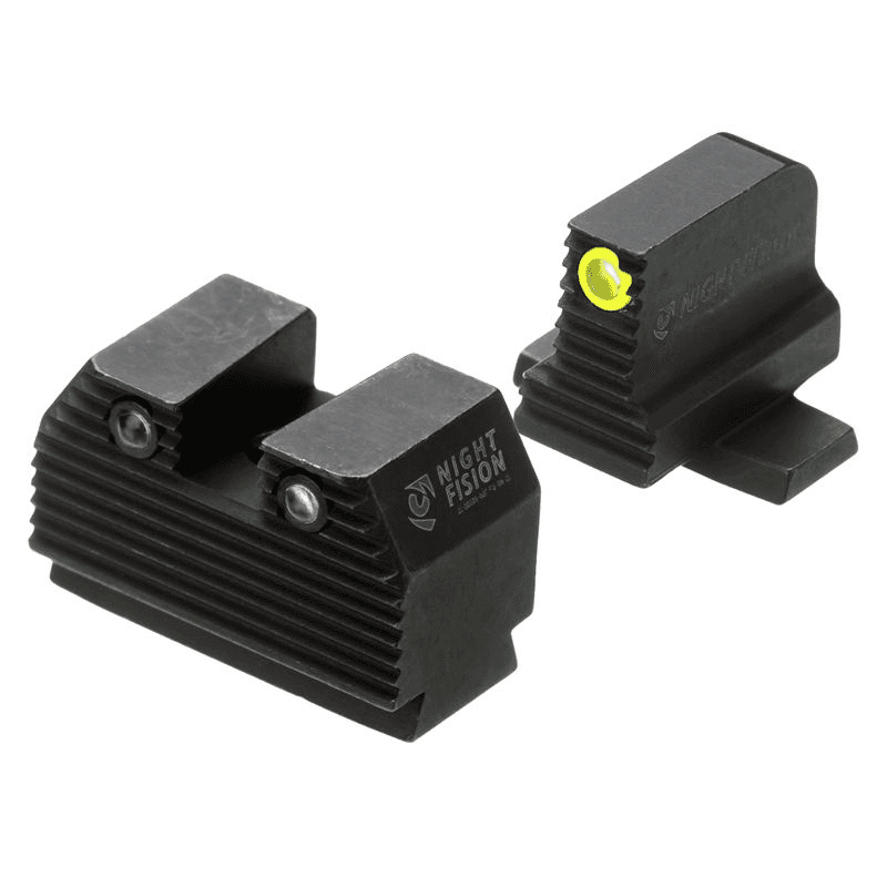 Night Fision Optics Ready Stealth Night Sight Yellow Front Back P-Series