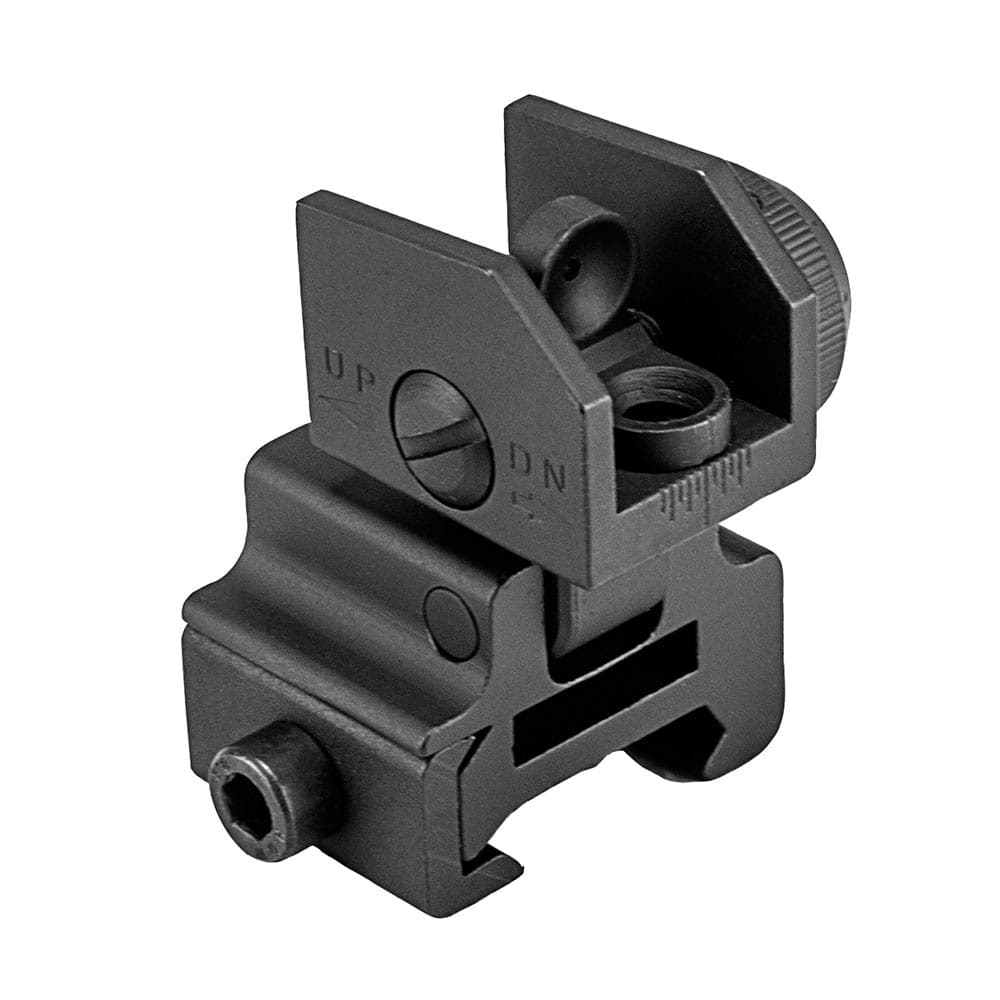 Ncstar Ar15 Flip Up Rear Sight Backup Iron Sight