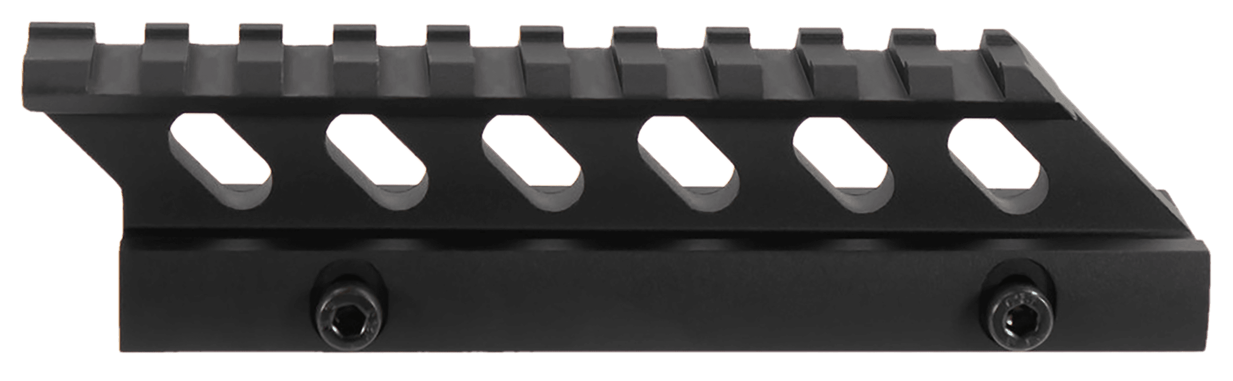 Aim Sports MT012H Riser Mount 1in Rise 5in Length Picatinny Weaver Aluminum Anodized