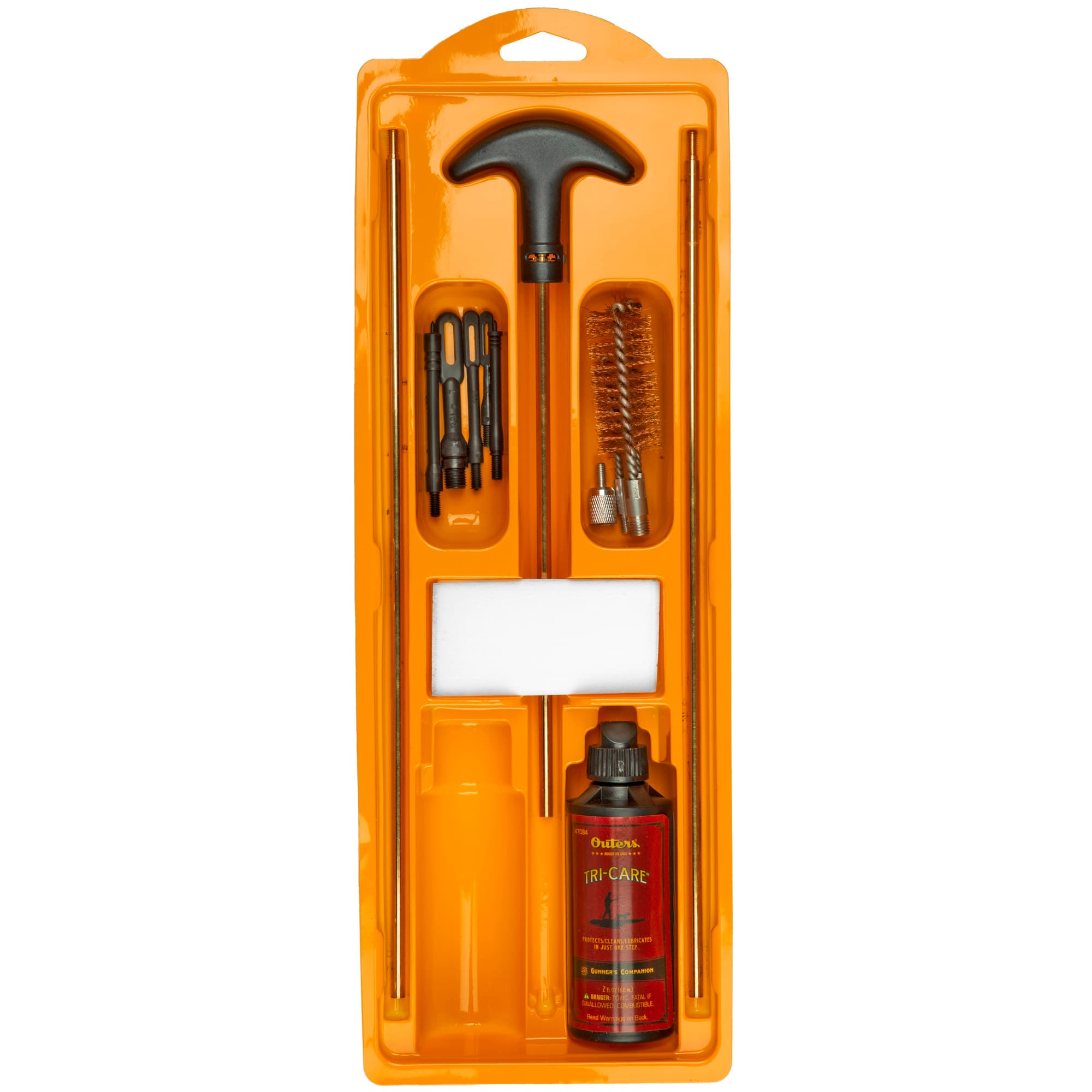 Outers Brass Cleaning Rod Kit Rifle 17-204 - 22 cal Steel Rod