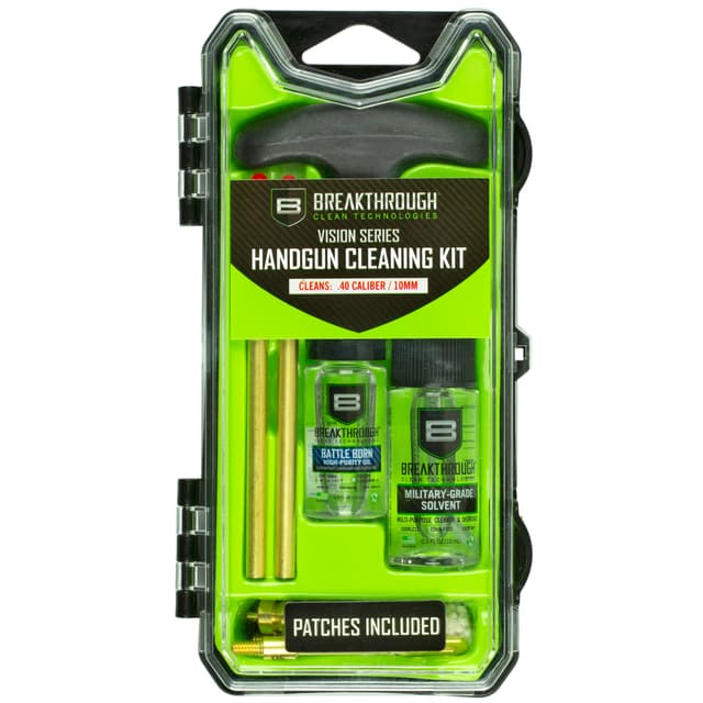 Breakthrough Clean Technologies Vision Series Pistol Cleaning Kit .40 Cal and 10mm