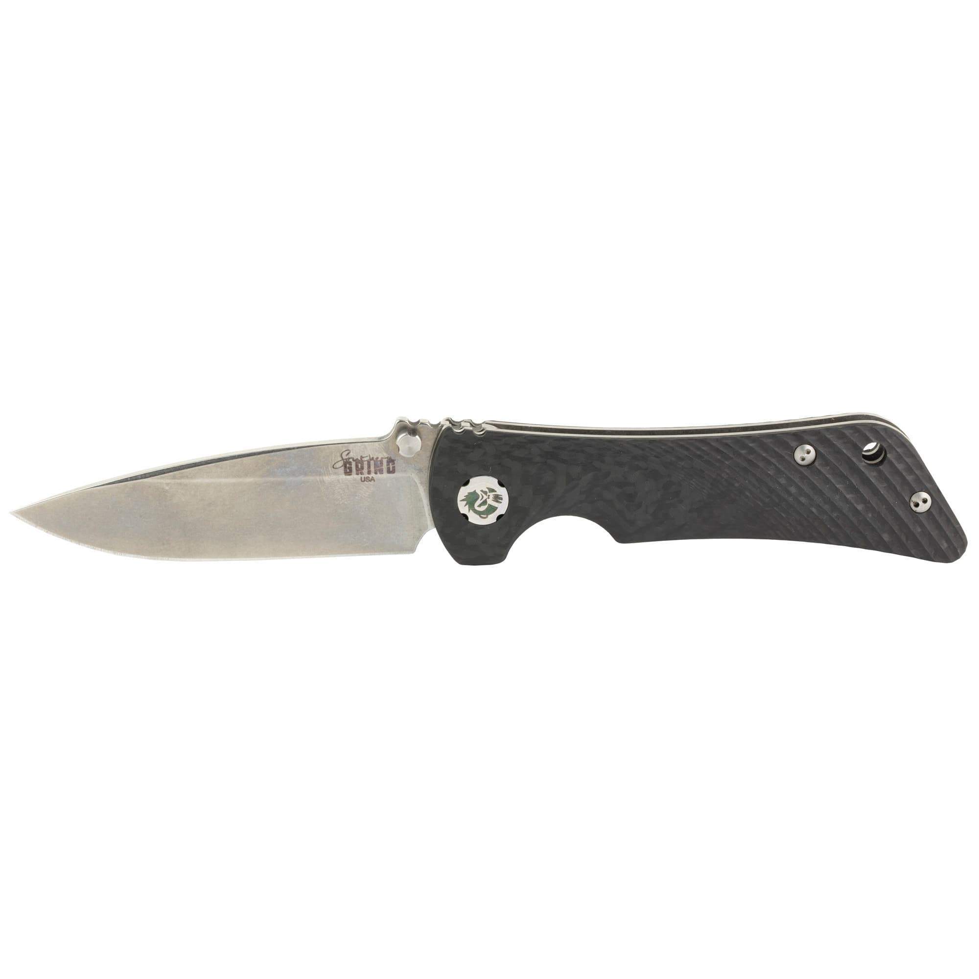 Southern Grind Spider Monkey Folding Knife 3.25 in. Drop Point Stain w/Carbon Fiber Handle