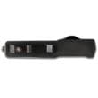 Templar Knives Premium Lightweight Slim Black Rubber Automatic Knife 3 1/4" Drop Point Blade Black