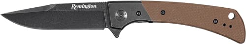 Remington EDC Drop Point Folding Knife 4" Blade Tan