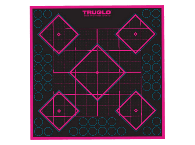 5-Diamond Pink Target 12''x12'' - 6 Pack