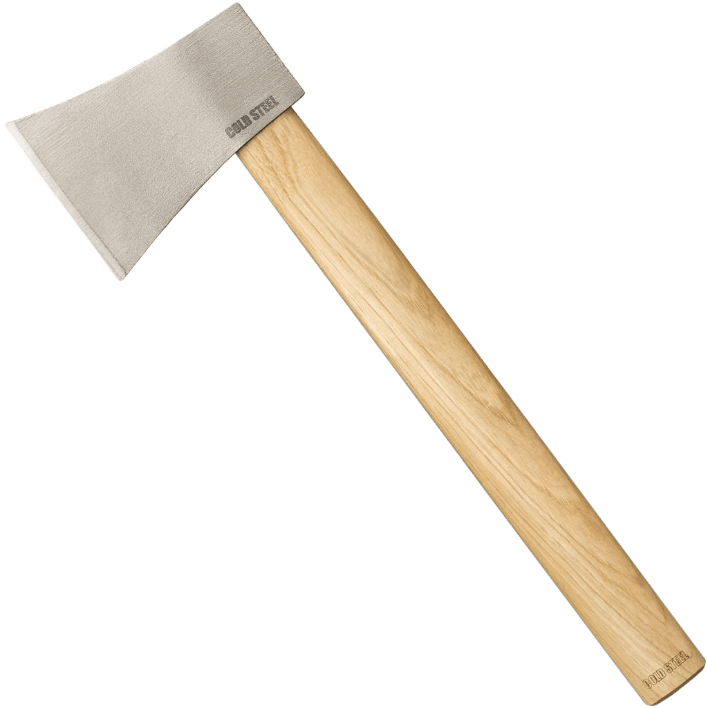 Cold Steel CS90AXFZ Competition Throwing Axe 4" Hatchet Plain 1055 Carbon Steel Blade American Hickory Handle 16"