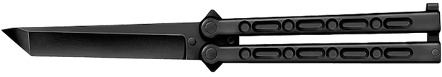 Cold Steel CS-92EAB FGX Balisong 5" Folding Plain Tanto Black Griv-Ex Blade/Handle
