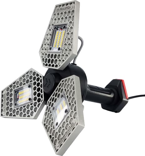 FlexIt Striker Trilight Shop Light 3000 Lumen 24W Surface Mount Motion Sensor Adjustable Heads