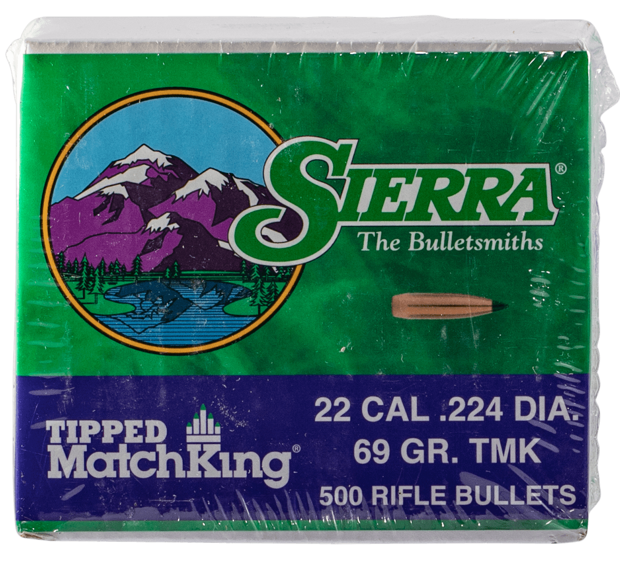 Sierra Tipped MatchKing .22 cal .224" 69 gr TMK MATCH 500/ct