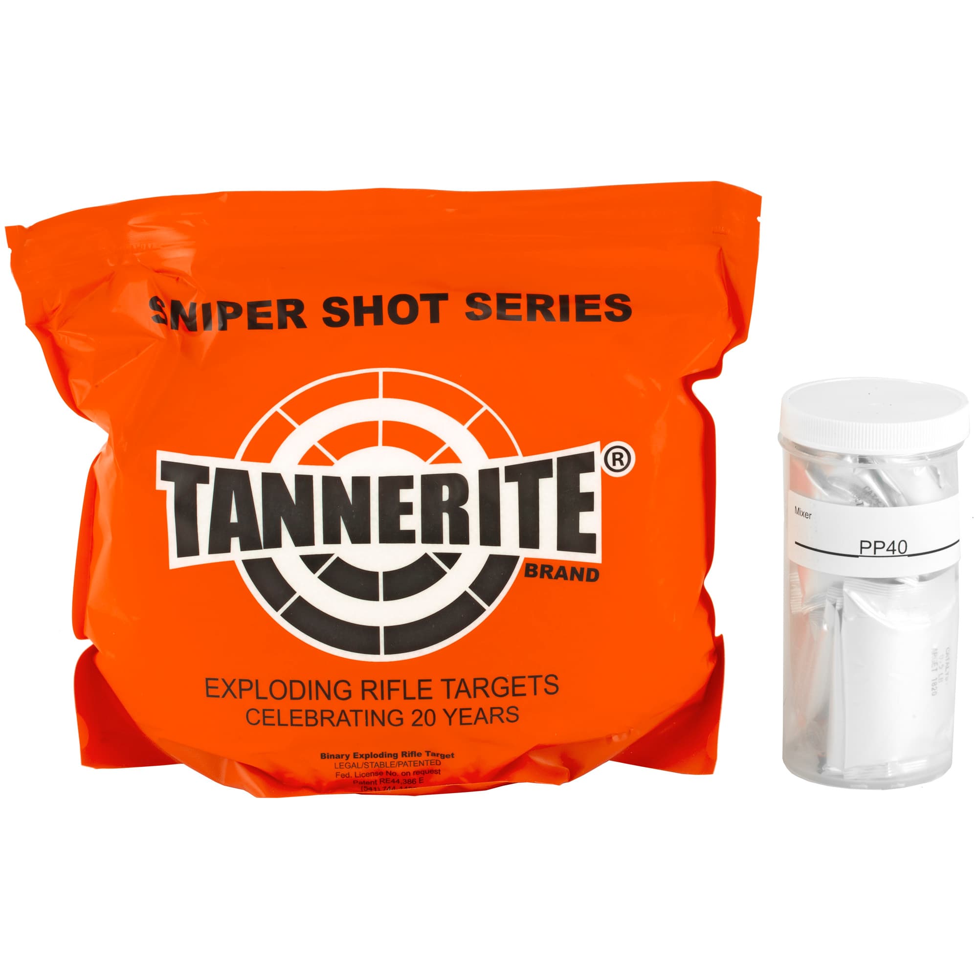 Tannerite PP40 Sniper Shot Impact Enhancement Explosion Centerfire Rifle Firearm 0.50 lb 40 Targets