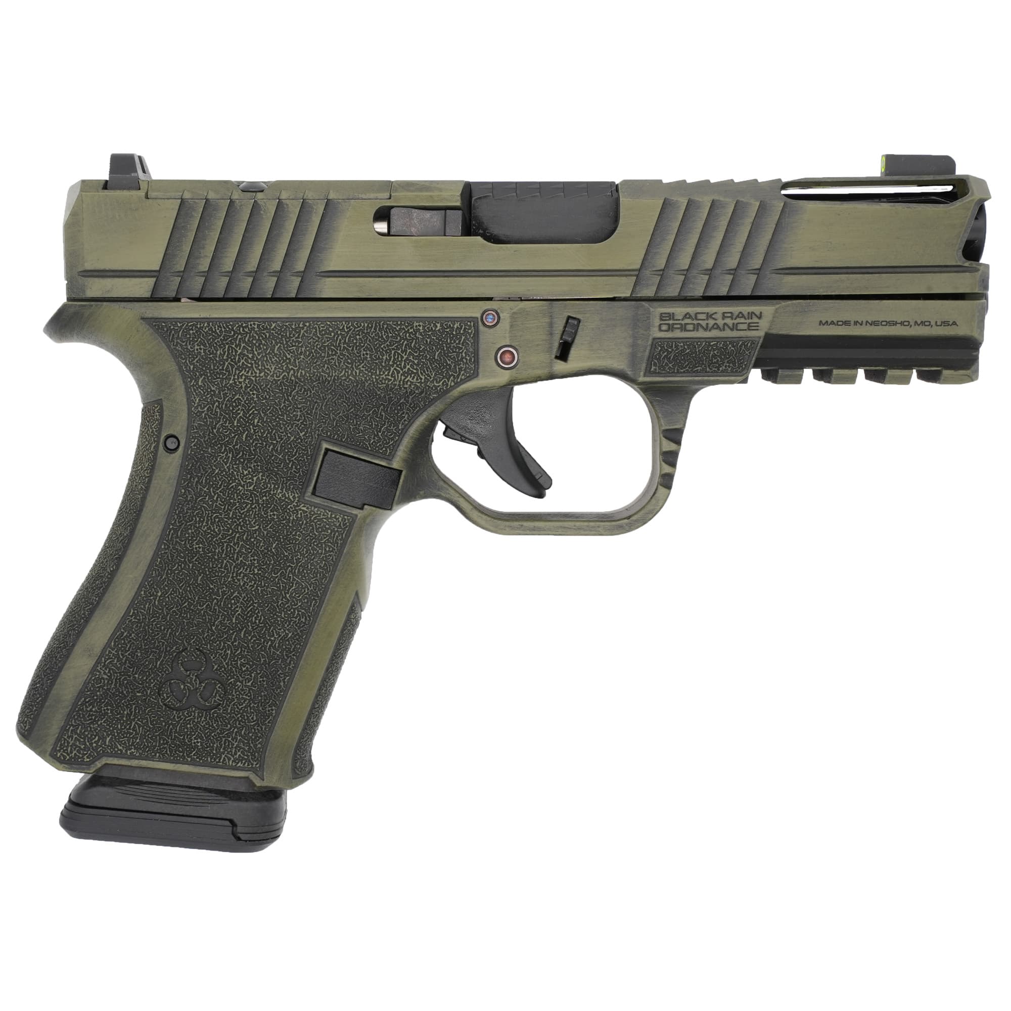 Black Rain Ordnance FLP9MMBGB Compact Frame 9mm 15+1 4" Stainless Steel Slide