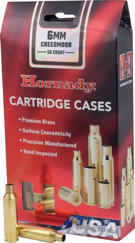 Hornady Rifle Cartridge Cases 6mm Creedmoor Unprimed 50 pk.