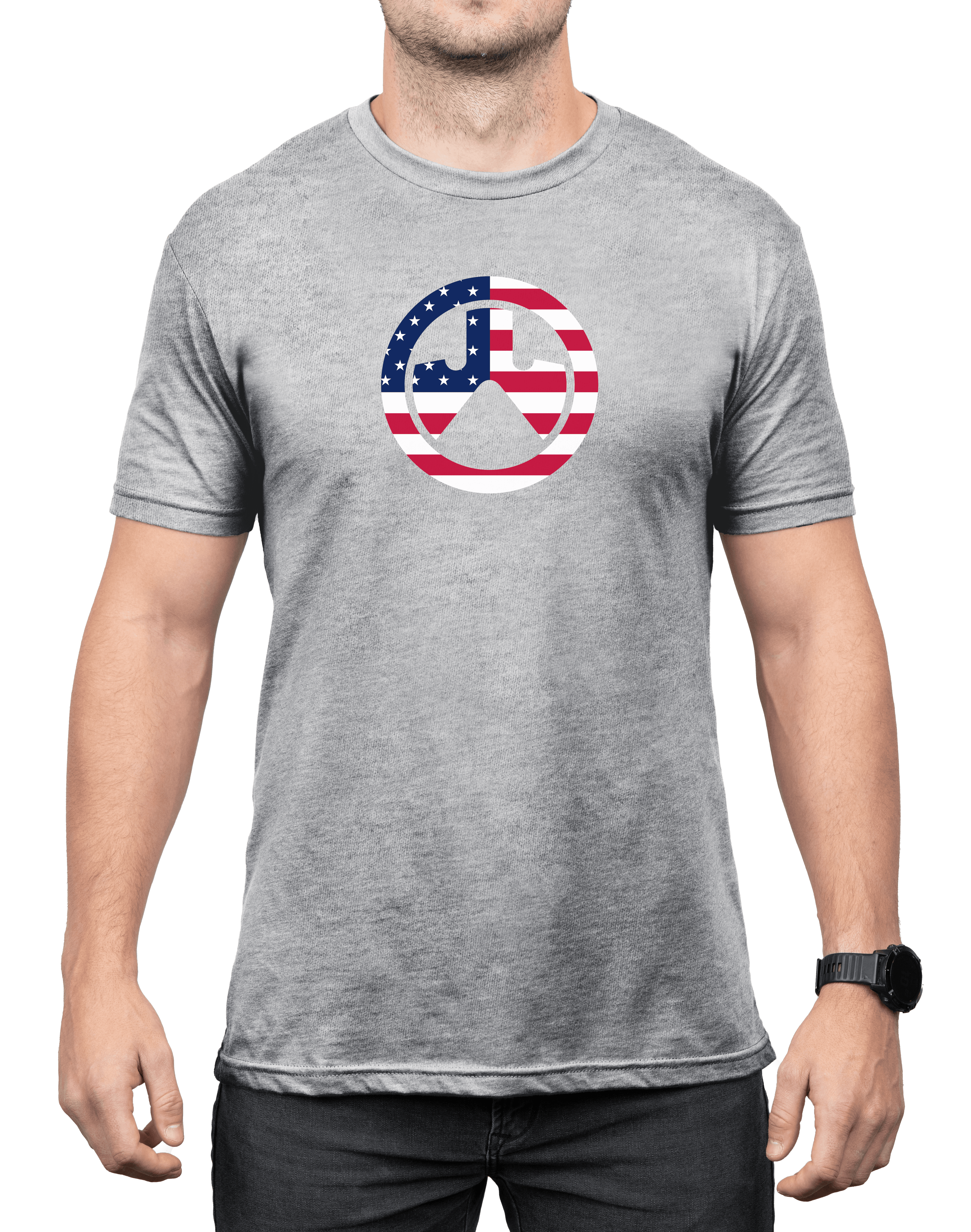 Magpul MAG1281030M Independence Icon Athletic Gray Heather Cotton/Polyester Short Sleeve Medium
