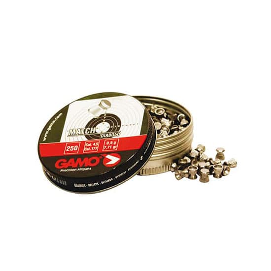 Gamo 6320034BL54 Match 177 Lead Flat Nose 500/Tin